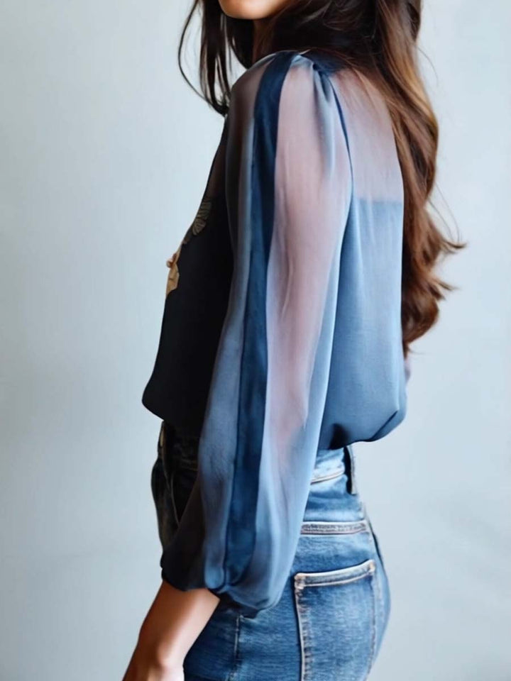 Blusa floral boho chic