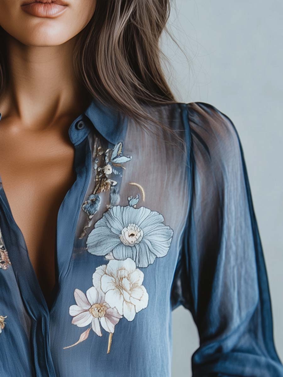 Blusa floral boho chic