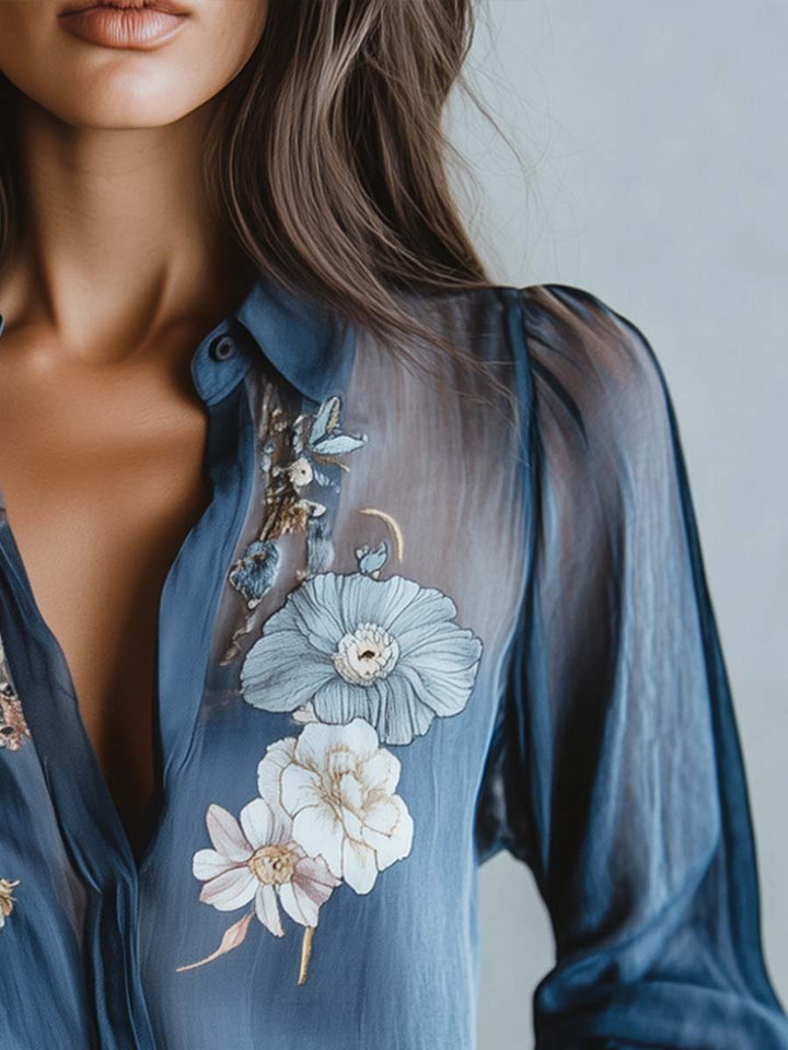 Blusa floral boho chic