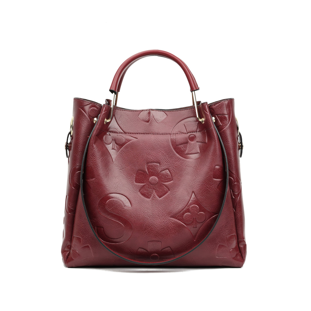 Luna | Conjunto de Bolsa com Relevo Floral