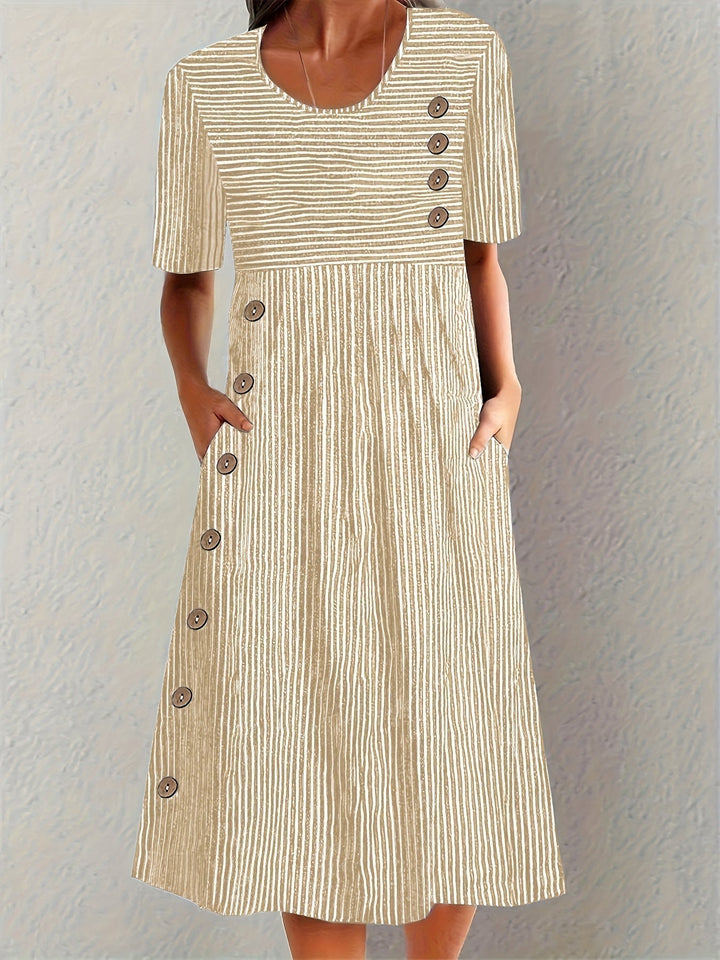 Sofia | Vestido de Verão Listrado