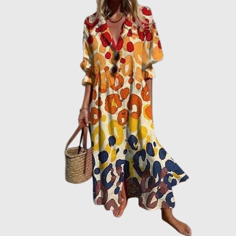 Zariah | Vestido Boêmio Maxi Elegante