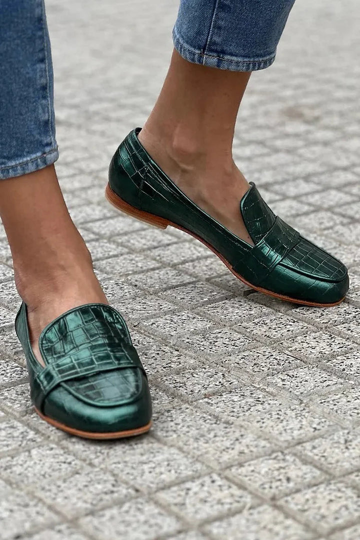 MOCASSIM COM EFEITO DE CROCODILO