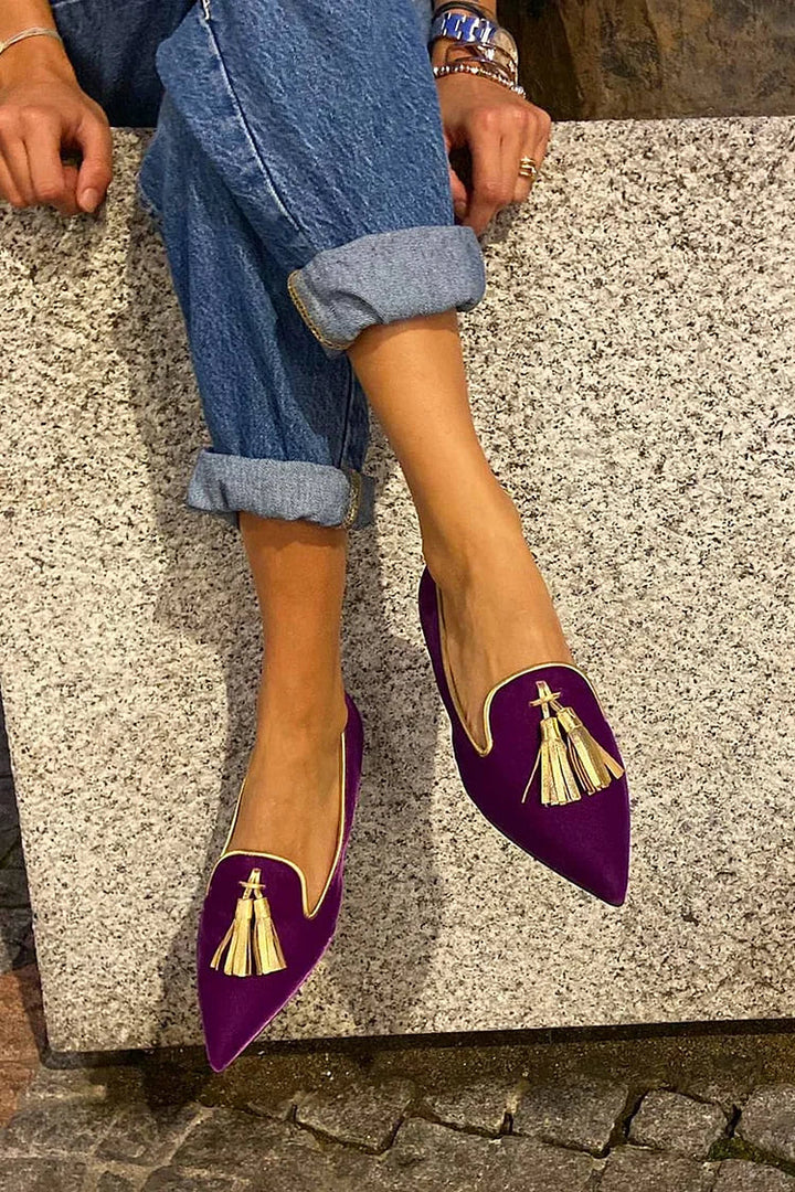 Mocassim com Tassel Elegante