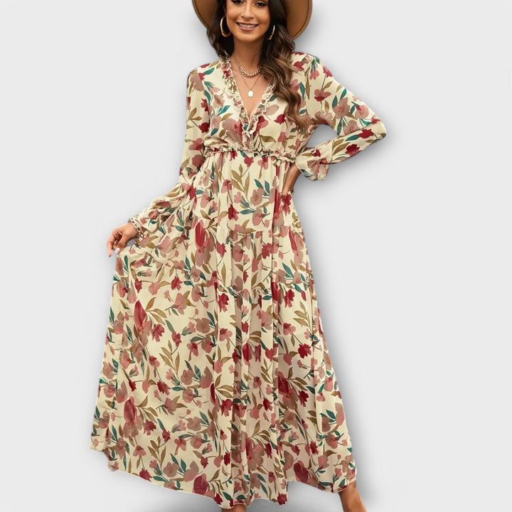Helen | Vestido Elegante com Flores
