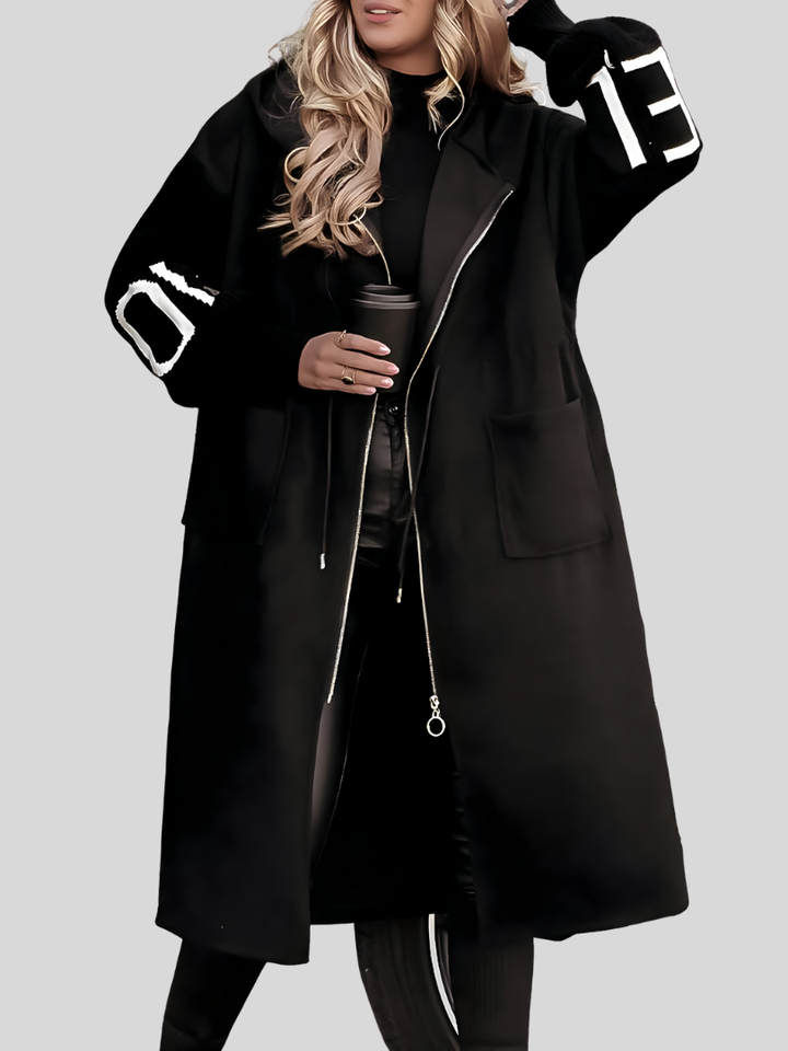 MARISELLE | Knitted Sleeve Hooded Jacket