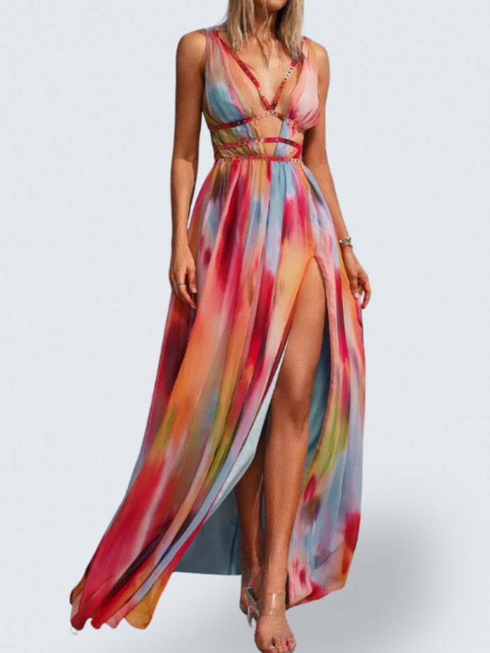 Eileen | Vestido Longo Estampado