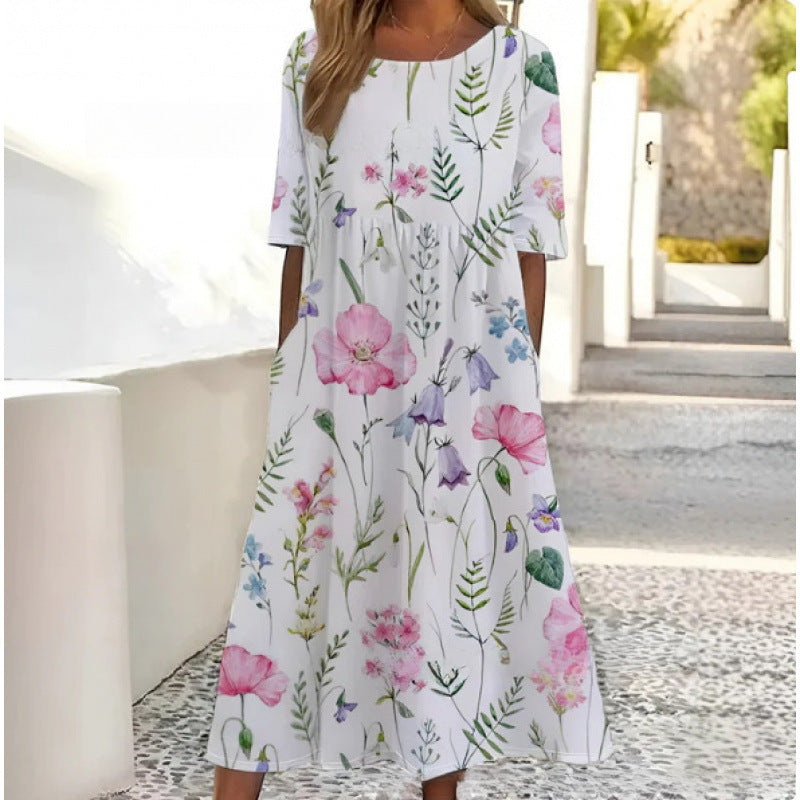 Novalee | Vestido Midi de Caimento Relaxado