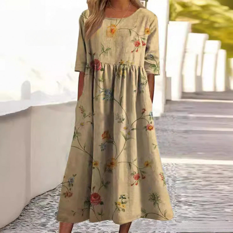 Paloma | Vestido Midi de Caimento Relaxado