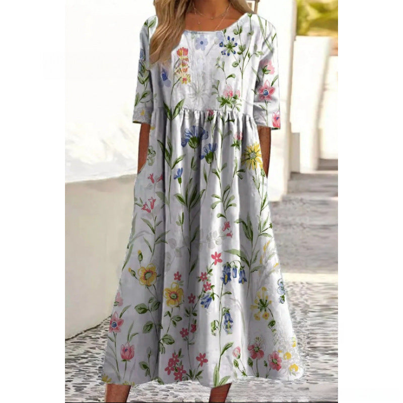 Quinlan | Vestido Midi de Caimento Relaxado
