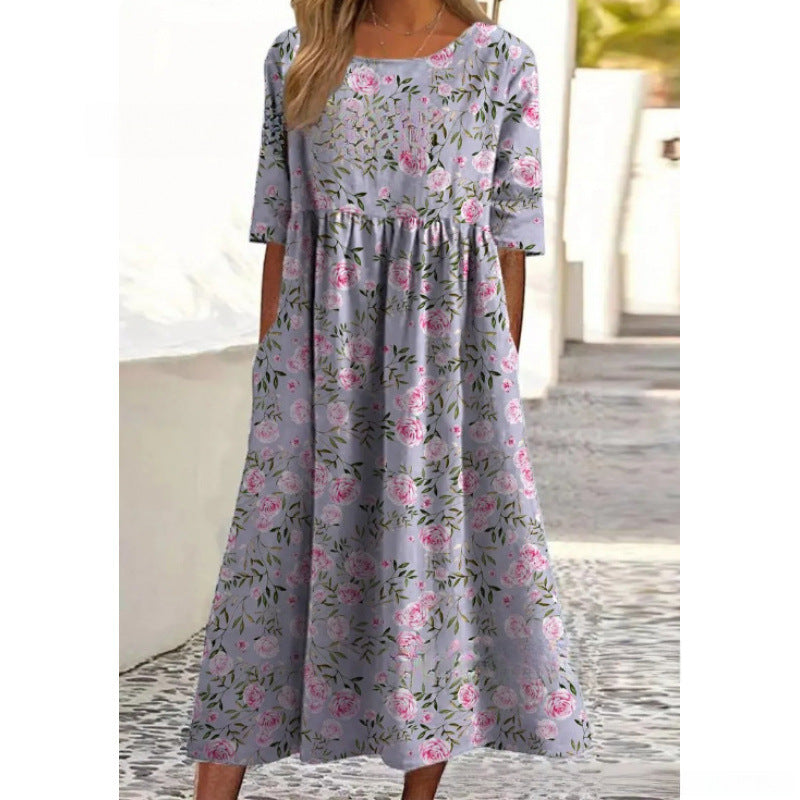 Rhiannon | Vestido Midi de Caimento Relaxado