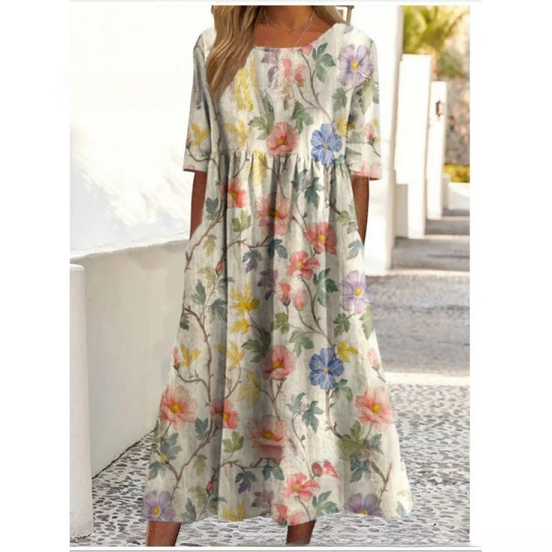 Alouette | Vestido Midi de Caimento Relaxado