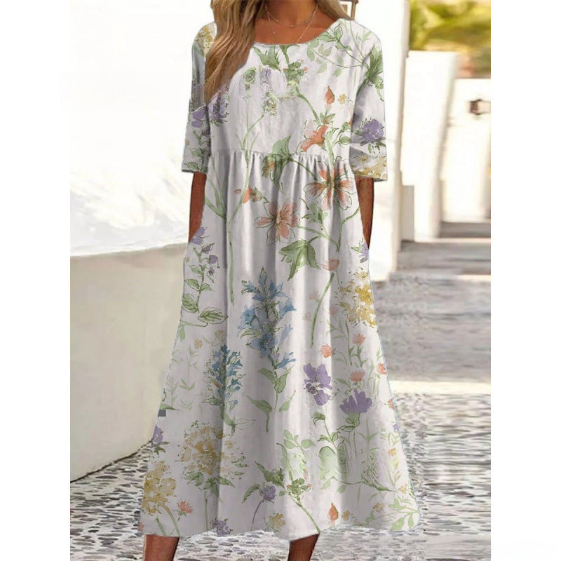 Bellamy | Vestido Midi de Caimento Relaxado