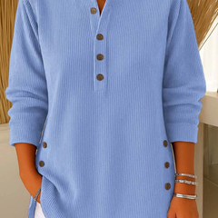 Claudia | Longline Ribbed Tunic Tops