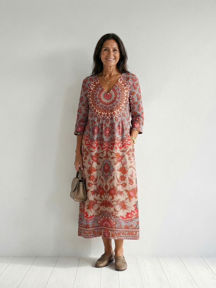 Logan | Vestido Midi com Ajuste Equilibrado