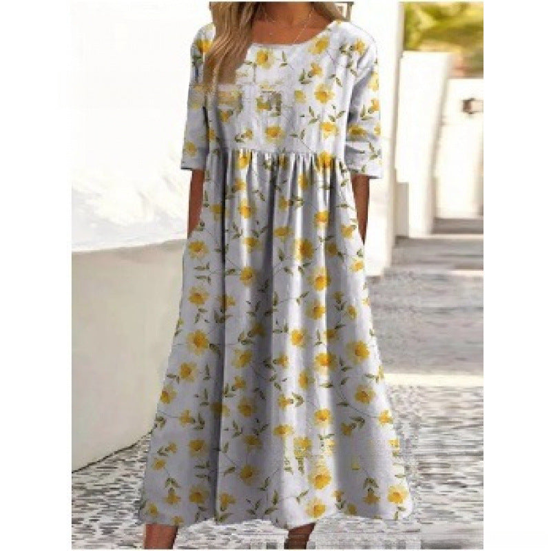 Delphine | Vestido Midi de Caimento Relaxado