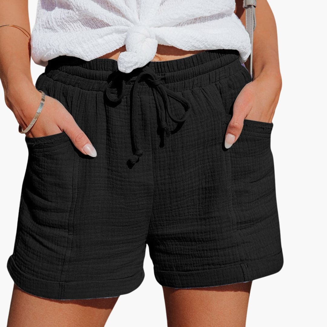 Emma | Shorts Casuais Estilosos com Cordão