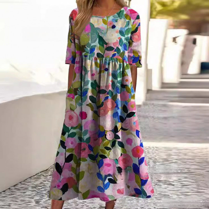 Greer | Vestido Midi de Caimento Relaxado