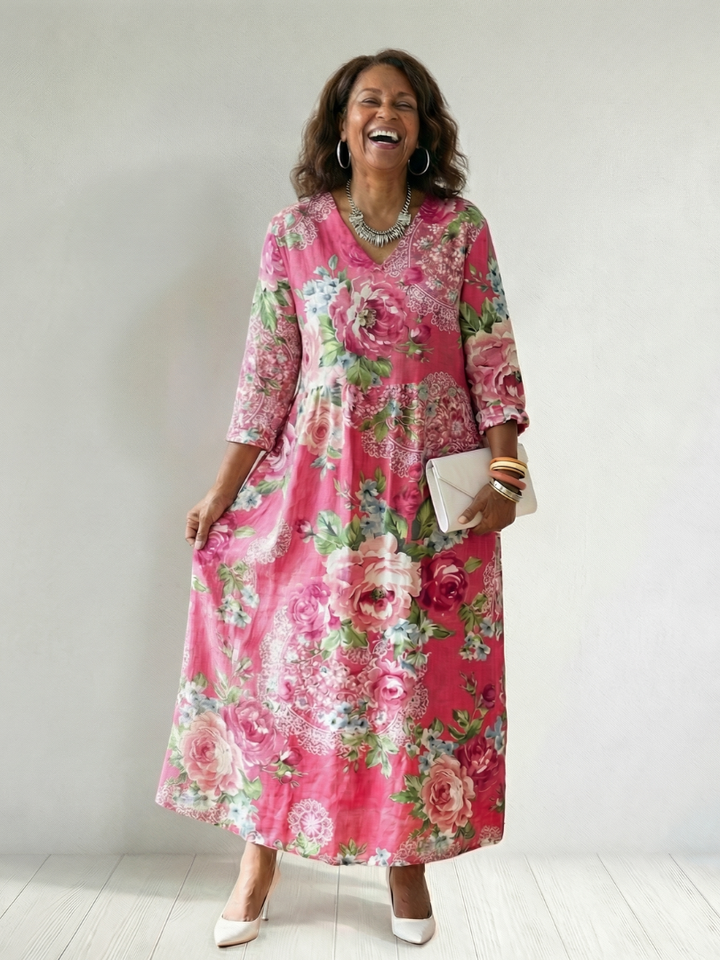 Freya | Vestido Midi Garden Bloom