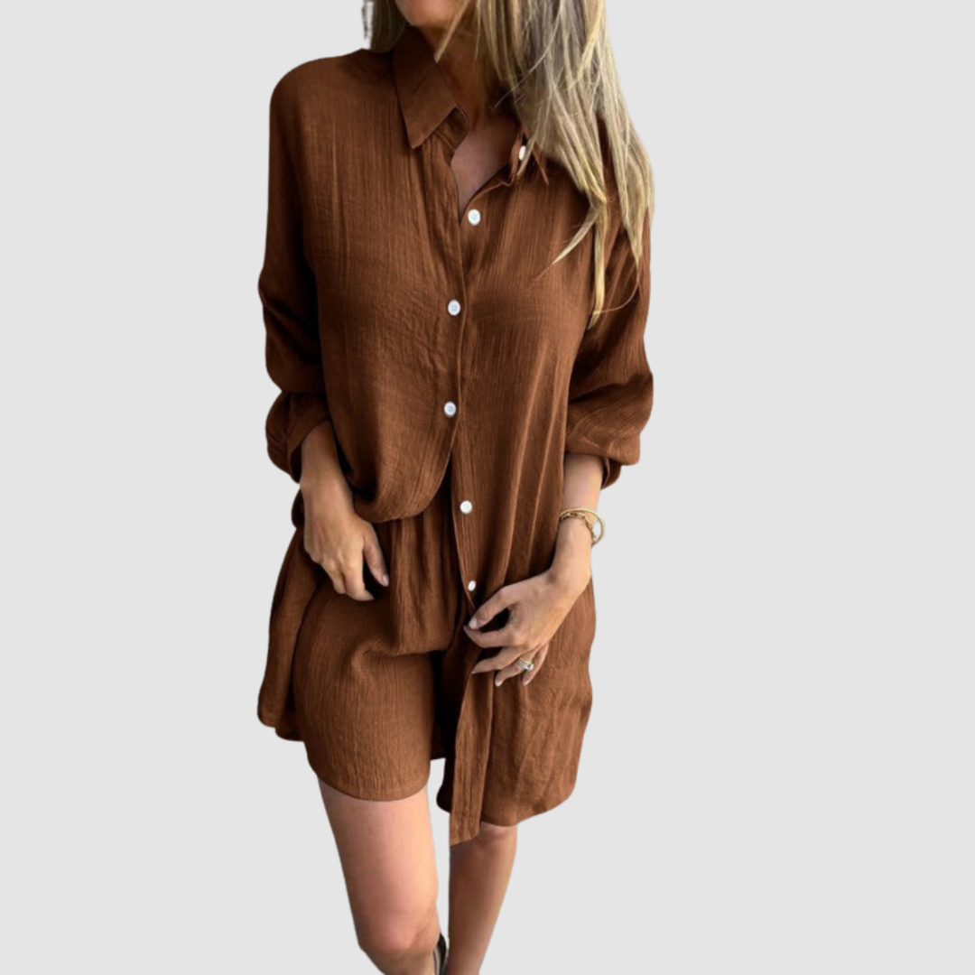 Gennie™ Conjunto de Dos Piezas con Estilo | Blazer Corto y Falda Lápiz