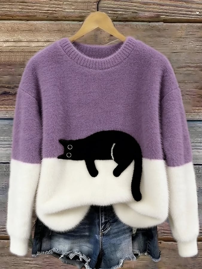 Luna | Suéter com Estampa de Gato
