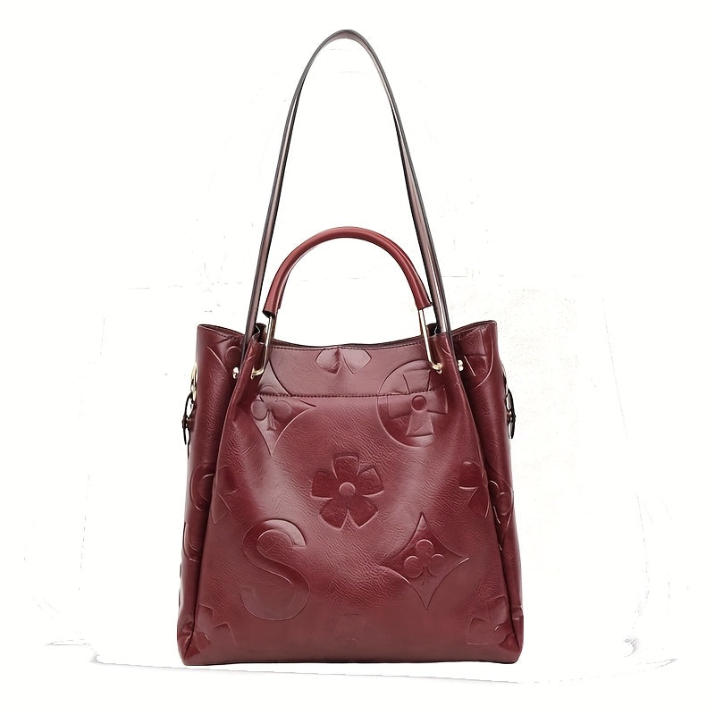 Luna | Conjunto de Bolsa com Relevo Floral