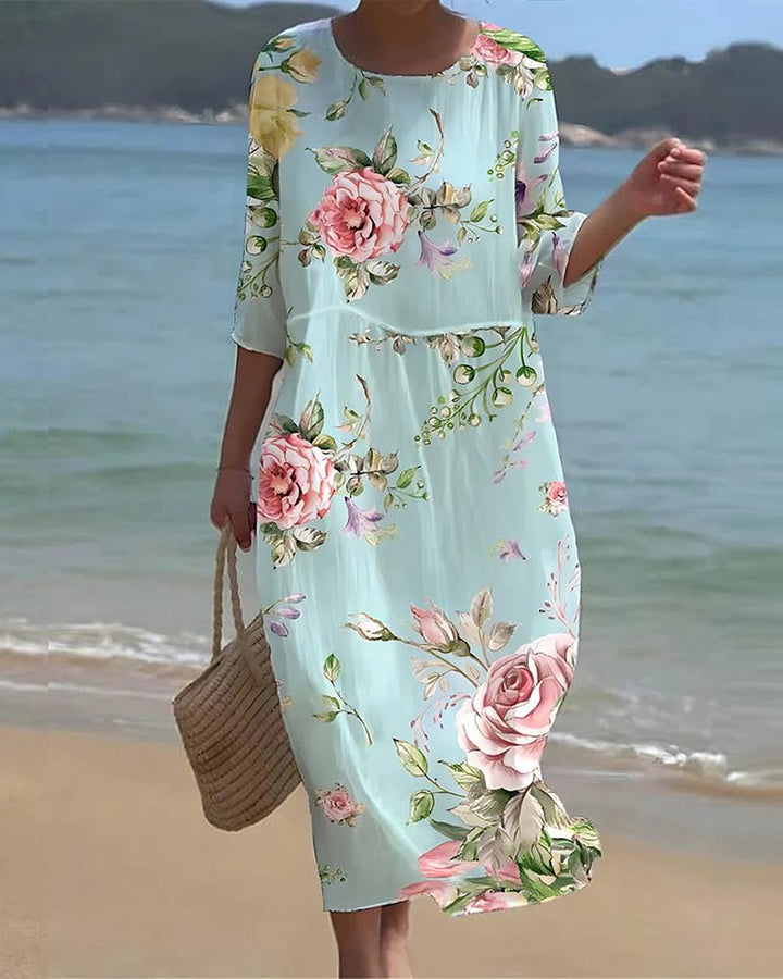 Keely | Vestido Flor do Pôr do Sol
