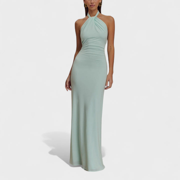 Riva | Sleek Halter Maxi Dress