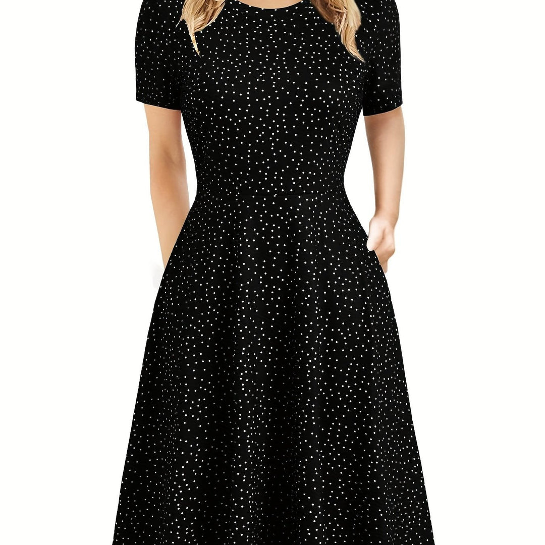 Evelyn Quinn | Vestido Retro de Verano en Línea A