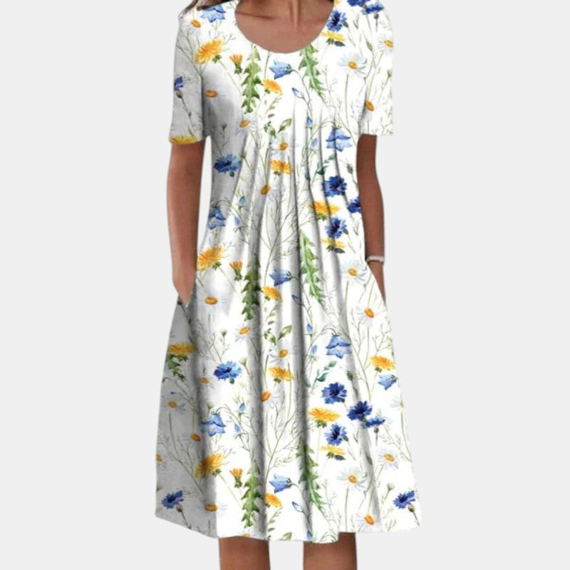 Nancy | Vestido de Algodão com Cobertura para Barriga