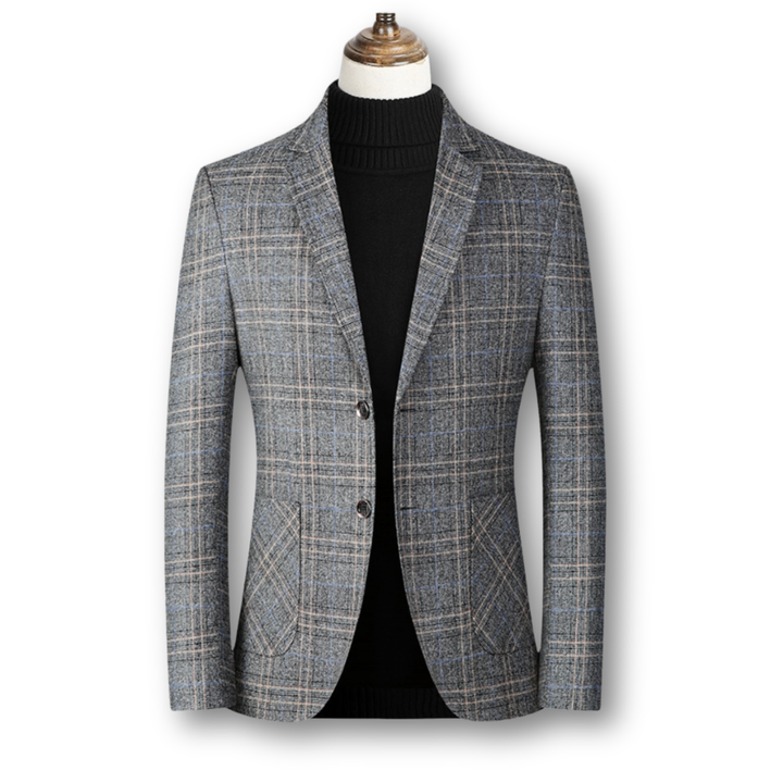 David | Blazer Elegante em Tecido Escocês