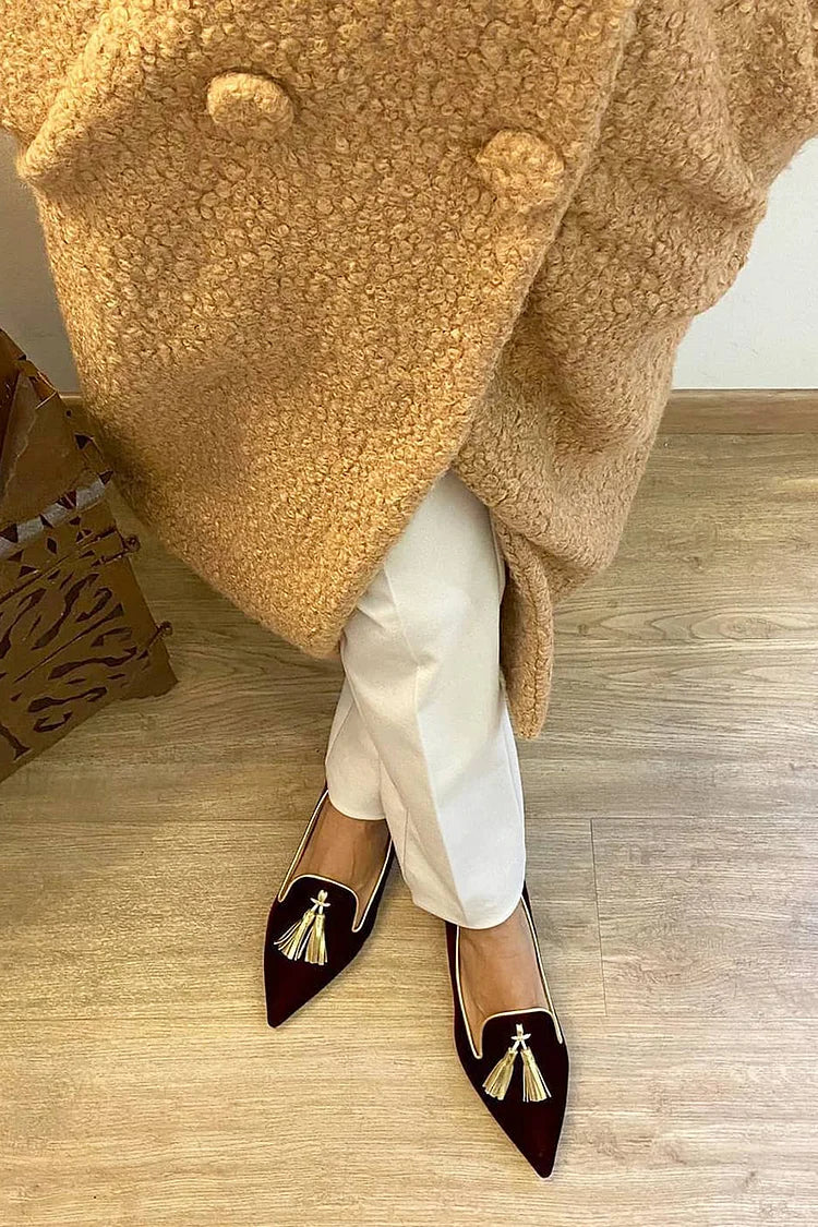 Mocassim com Tassel Elegante