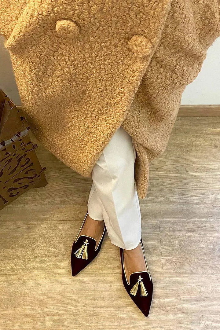 Mocassim com Tassel Elegante