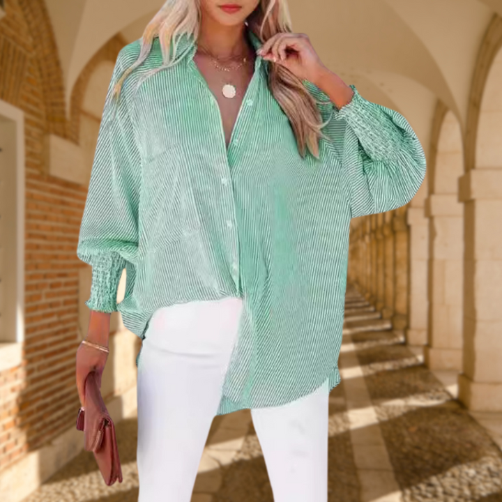 Maude – Camisa Casual de Ajuste Relaxado para o Dia a Dia