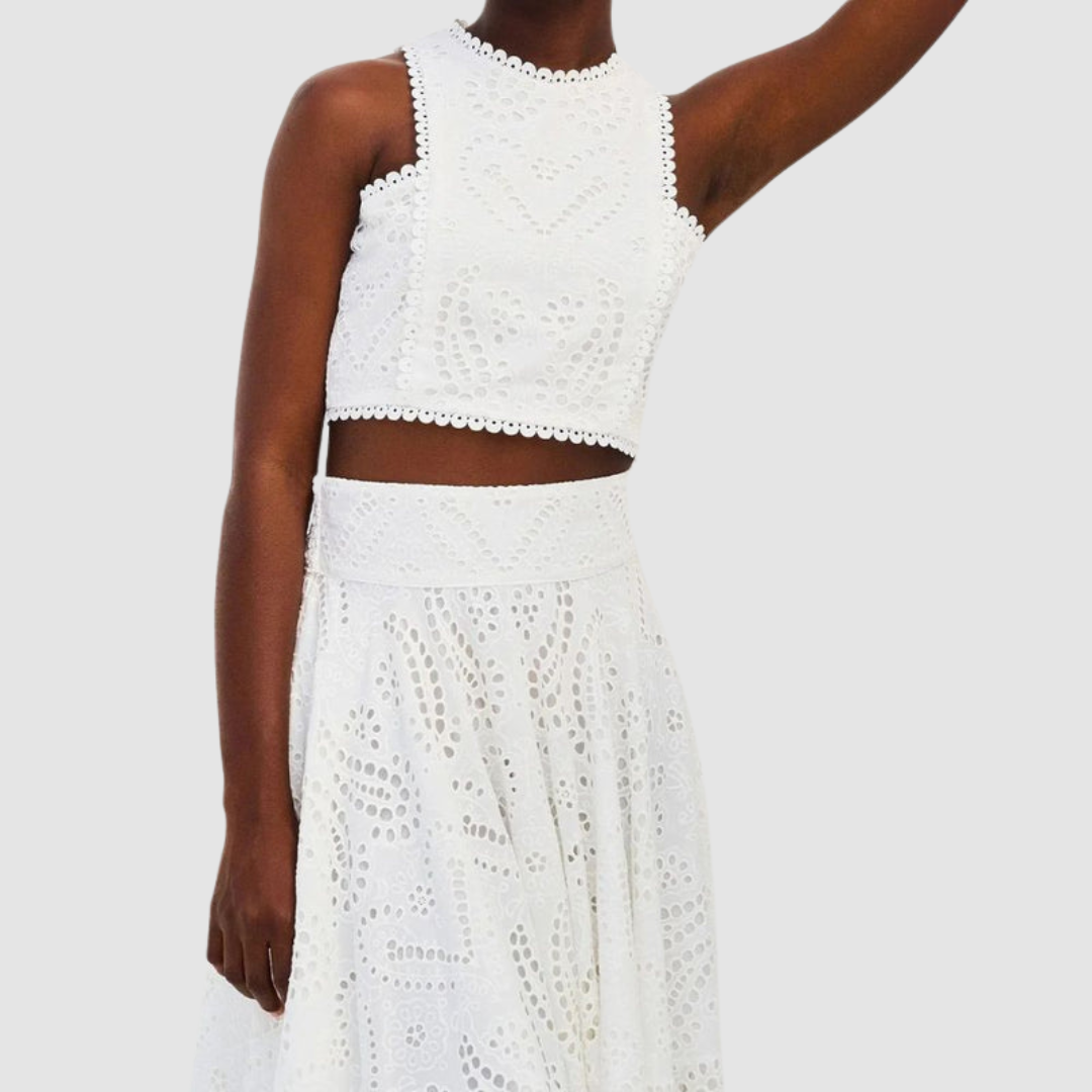 Conjunto Sofisticado Tallie de Duas Peças | Conjunto Elegante de Duas Peças para um Verão Chique