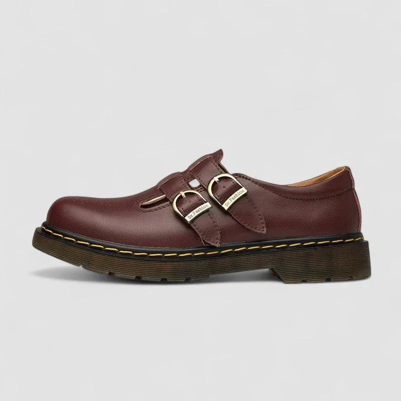 Cecilia | Women's Vegan Leather Mary Jane Shoes, Low Heel Ankle Strap Comfort Shoes