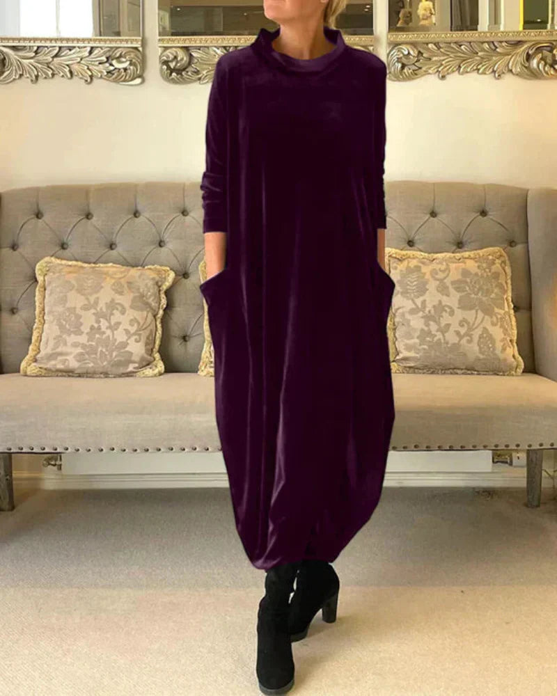 Eloura | Relaxed Draped Winter Maxi Dress