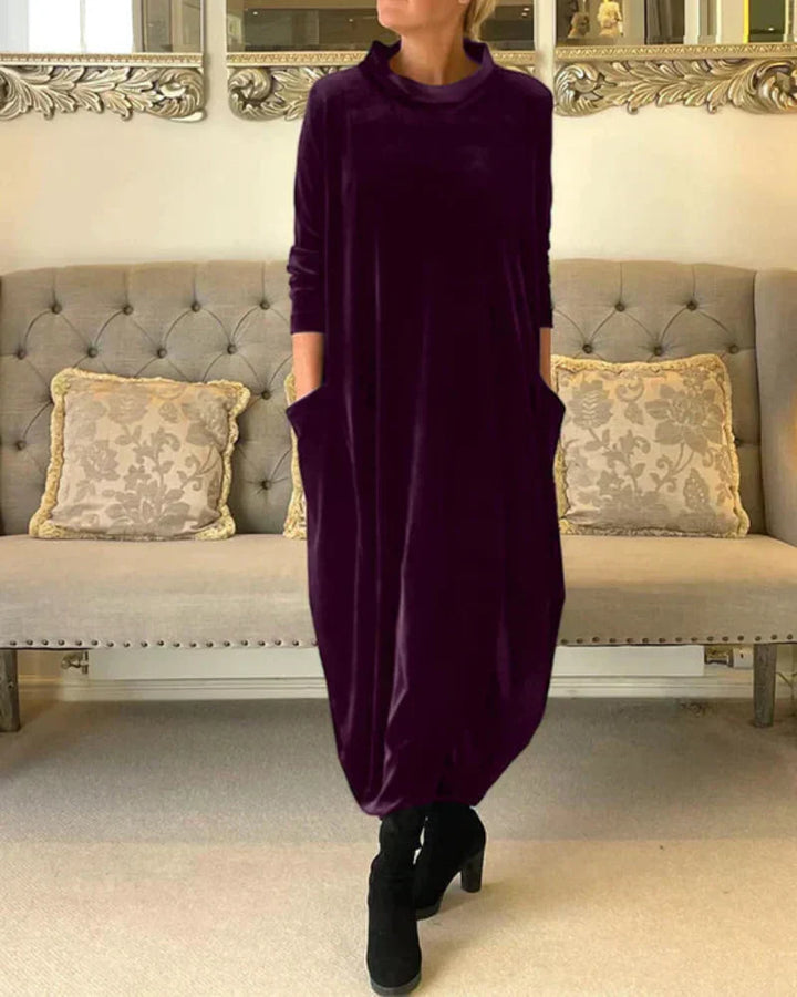 Eloura | Relaxed Draped Winter Maxi Dress