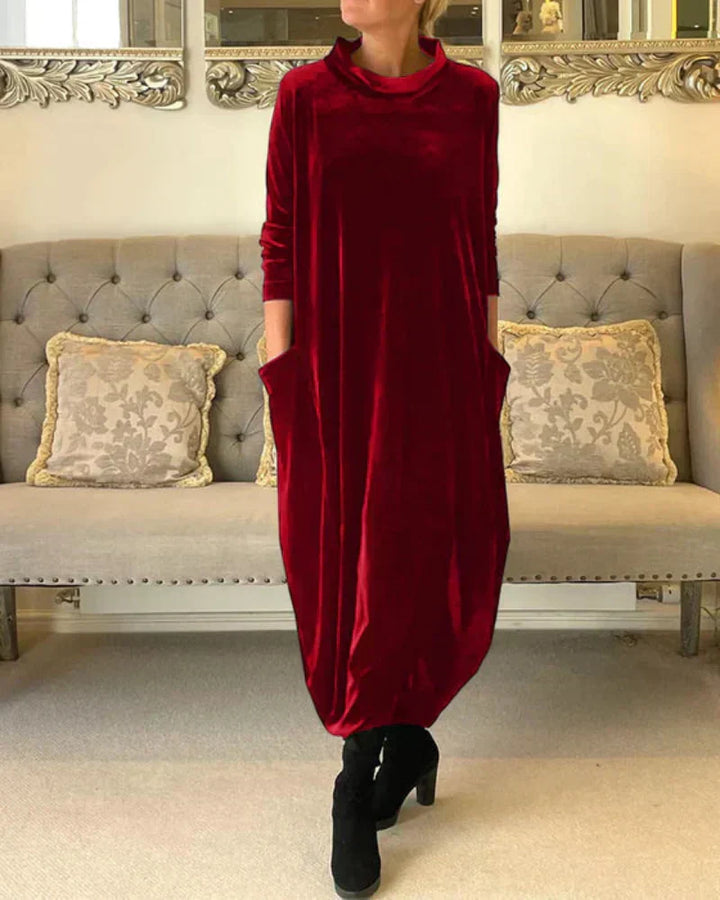Eloura | Relaxed Draped Winter Maxi Dress