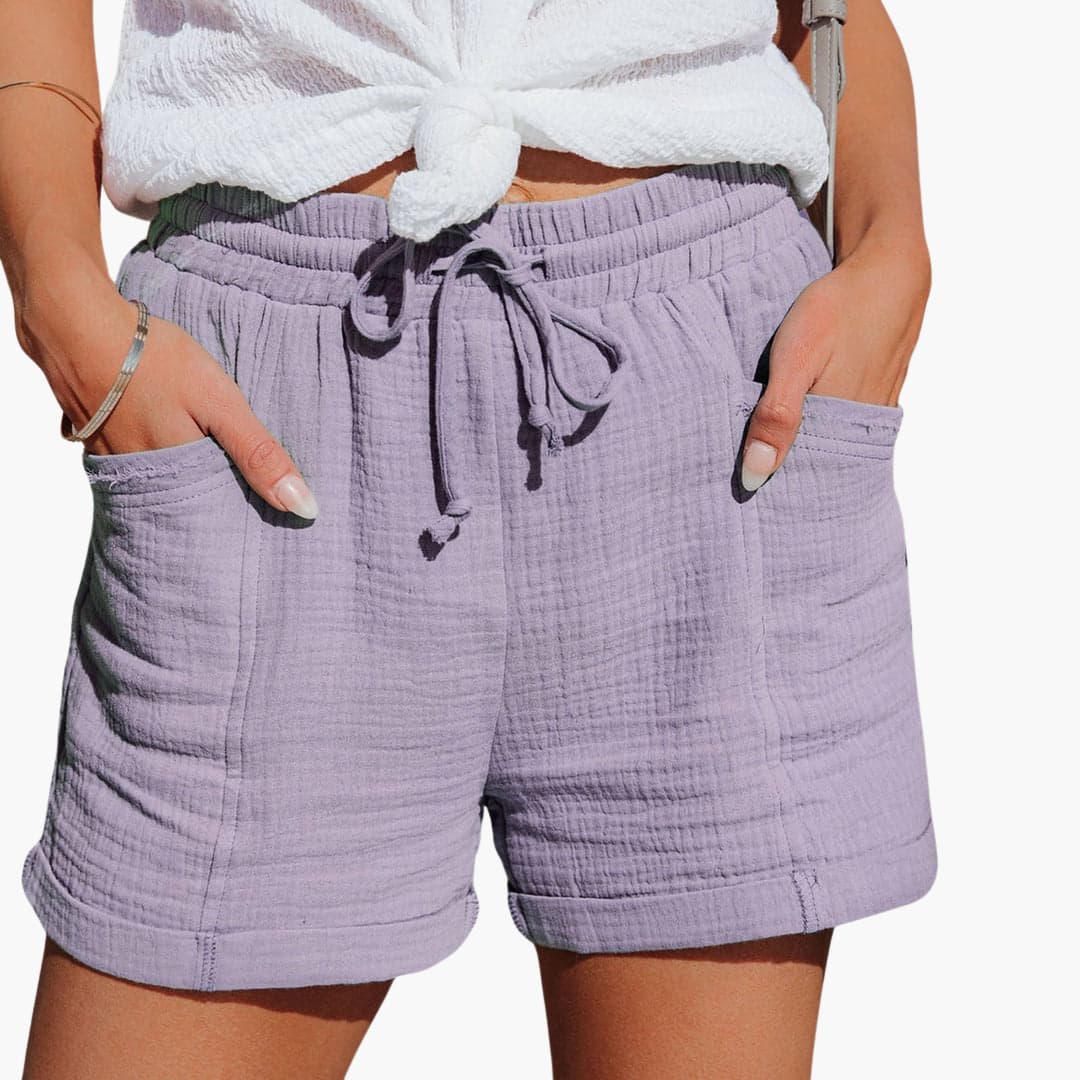 Emma | Shorts Casuais Estilosos com Cordão