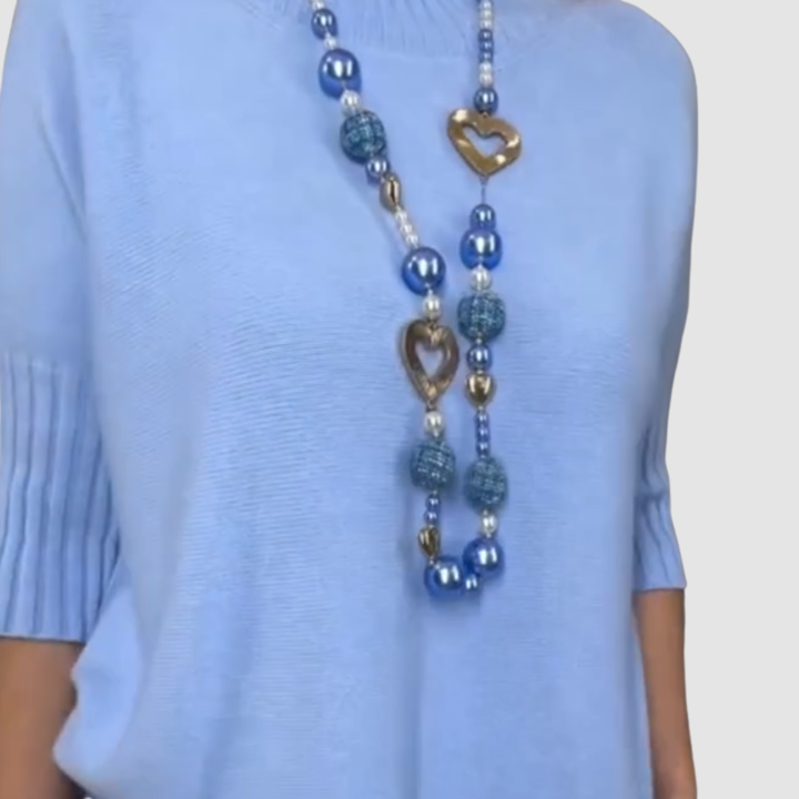 Conjunto Elegante Delyssa 2 Peças | Blusa Solta e Saia Midi Canelada