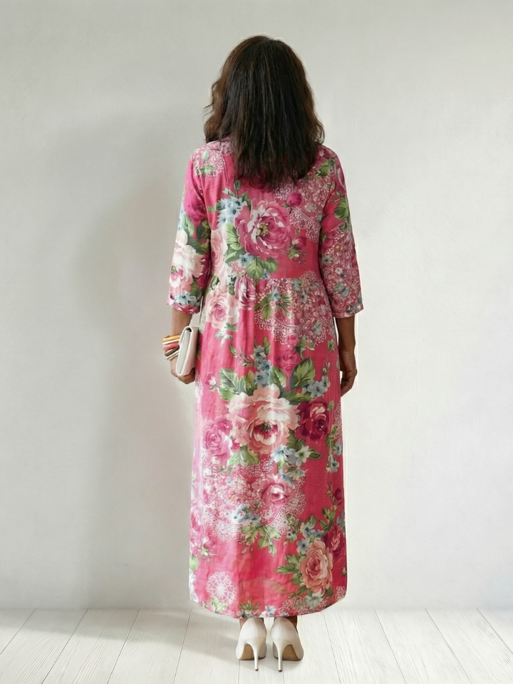 Freya | Vestido Midi Garden Bloom