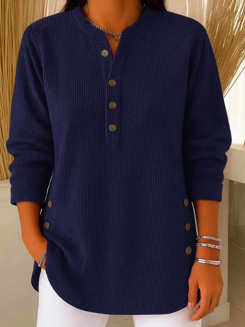 Claudia | Longline Ribbed Tunic Tops