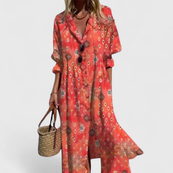 Diane | Vestido Elegante com Cobertura para Barriga