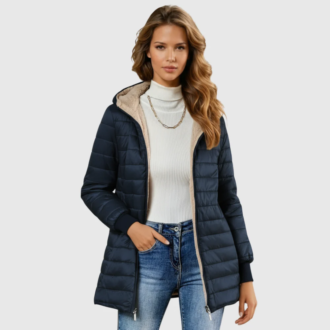Caro | Casaco de Inverno Forrado com Sherpa
