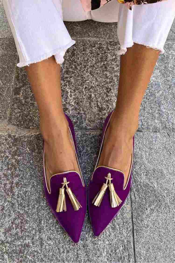 Mocassim com Tassel Elegante