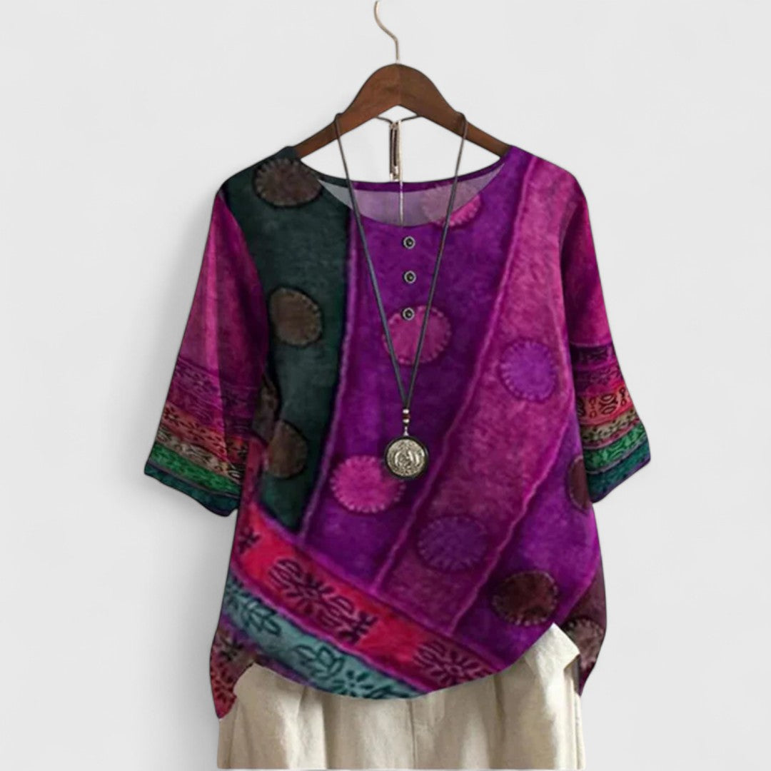 Auralie | Blusa Boho Elegante