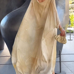 Sorea | Long Sleeve Chiffon Maxi Dress