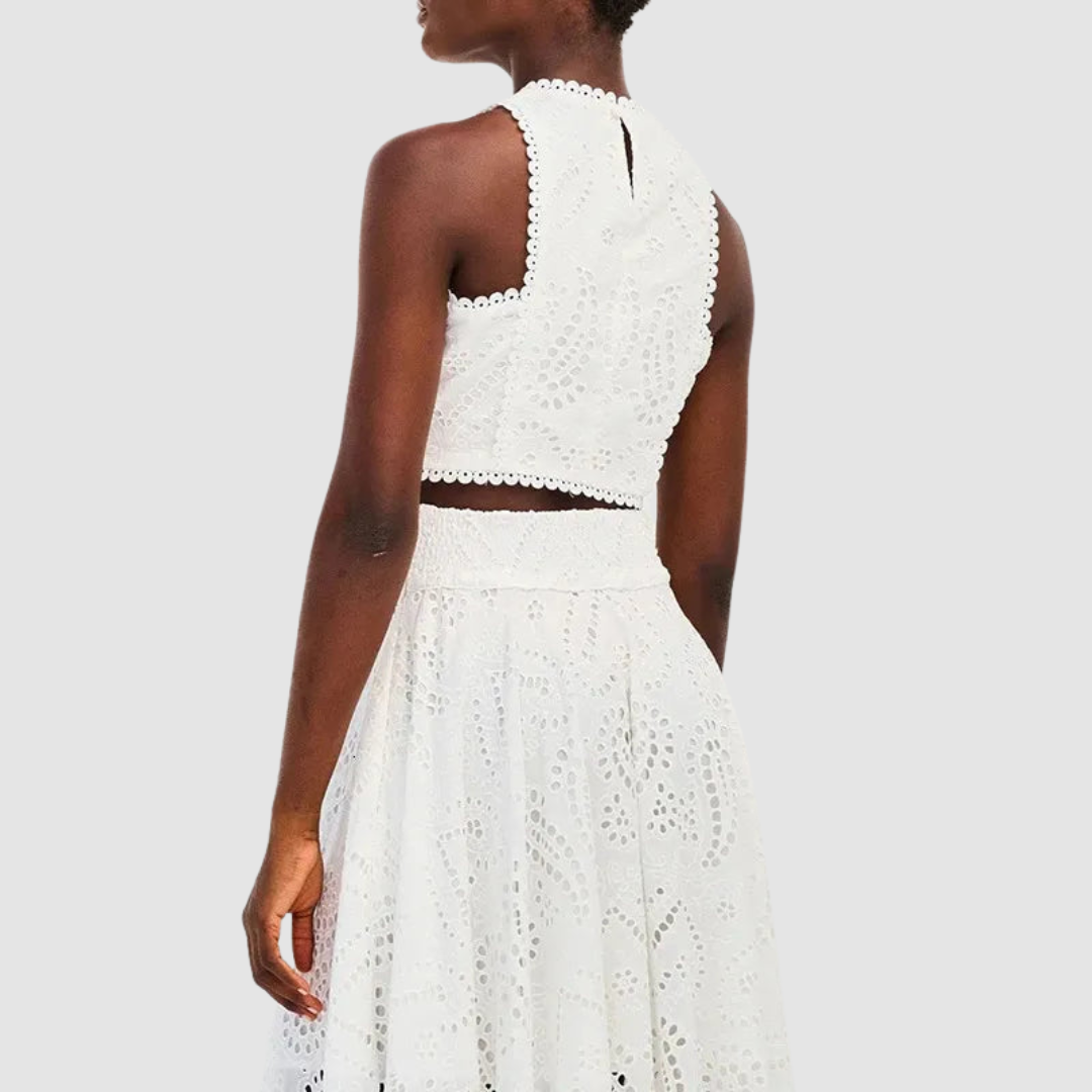 Conjunto Sofisticado Tallie de Duas Peças | Conjunto Elegante de Duas Peças para um Verão Chique