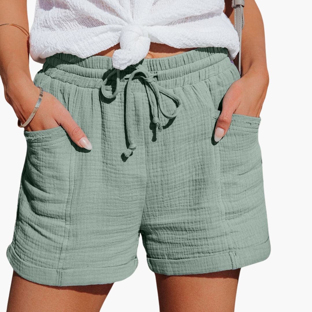Emma | Shorts Casuais Estilosos com Cordão